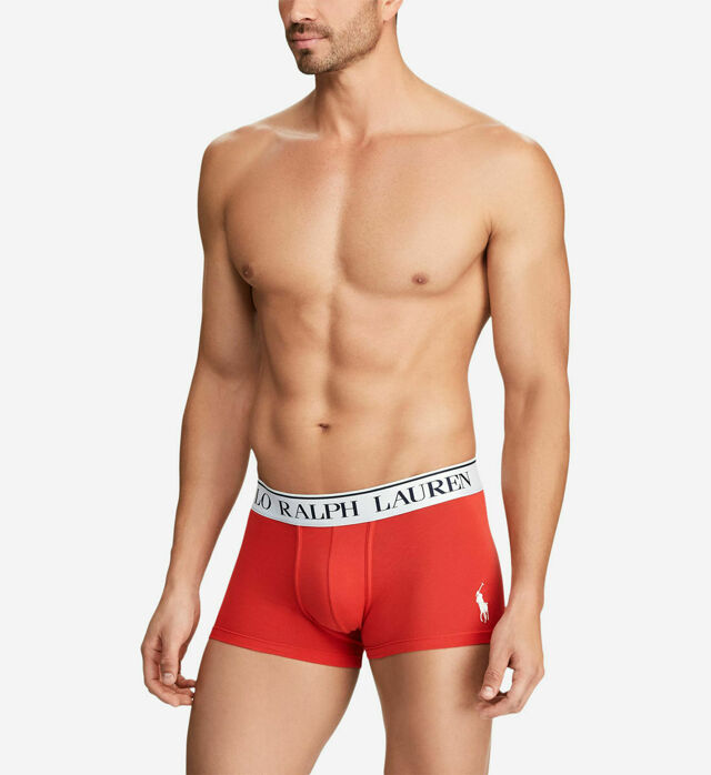 Boxerky 714753035022 červená - Ralph Lauren - S - červená