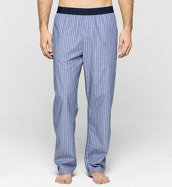 Pyžamové kalhoty NM1035E - modrá - Calvin Klein