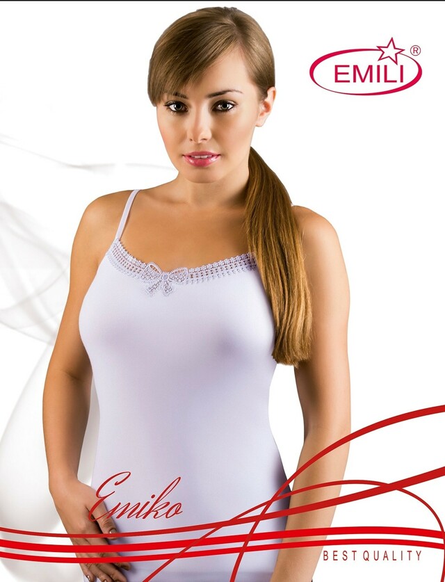 Košilka Emili Emiko S-XL bílá