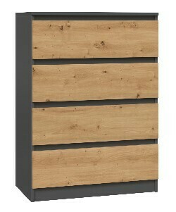 TP Living Komoda MALWA M4 70 dub artisan/antracit