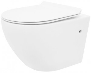 Závěsná WC mísa Rea Carlo Mini Rimless Slim N bílá