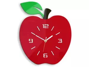 ModernClock Nástěnné hodiny Apple červené