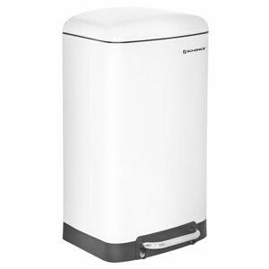 SONGMICS Odpadkový koš s víkem IRIS 30 L bílý