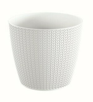 Prosperplast Květináč Wheaty bílý, varianta 12,8 cm
