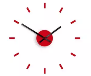ModernClock 3D nalepovací hodiny Punkt červené