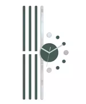 ModernClock 3D nalepovací hodiny Line šedé