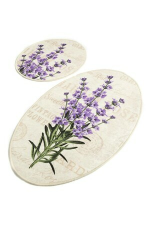L'essentiel Sada 2 kusů koupelnových předložek Lavender béžová