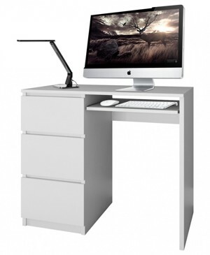 TP Living Psací stůl Lima levý bílý matný