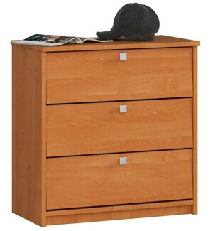 Ak furniture Botník Mini 60 cm - 3 dvířka olše