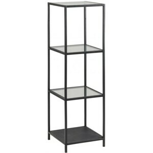 Actona Regál Seaford 37 x119,5 cm černý