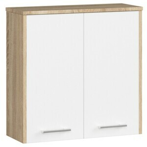 Ak furniture Skříňka do koupelny FIN 60 cm dub sonoma/bílá