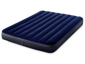 Velurová nafukovací matrace INTEX 191x137cm modrá