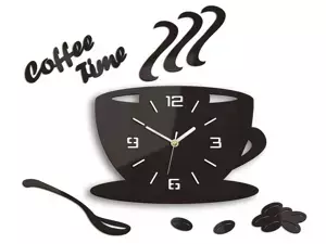 ModernClock Nástěnné hodiny Kaffé wenge
