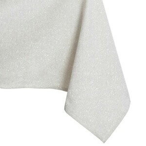 Oválný ubrus DecoKing SPARKLE krémový, velikost o110x140