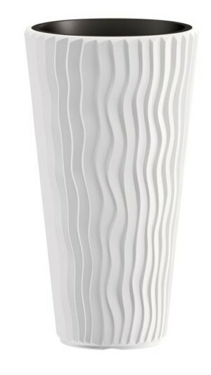 Prosperplast Květináč Long Sandy bílý, varianta 29,7 cm