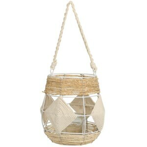 H&S Decoration Lucerna BOHO 23 cm hnědá
