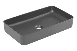 Comad Keramické umyvadlo na desku Slim 61 cm černé