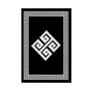 L'essentiel Sada 2 kusů koupelnových předložek Labyrinth černá