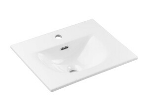 Comad Keramické zápustné umyvadlo Sky3 50 cm lesklé bílé