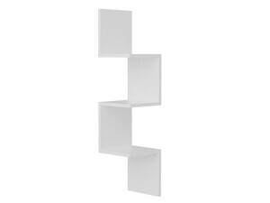 Kalune Design Nástěnná rohová nástěnná police CORNER bílá