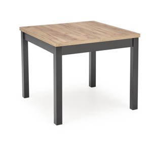 HALMAR Jídelní rozkládací stůl TIAGO SQUARE 90/125 cm dub craft zlatý/černý