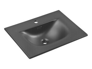 Comad Keramické zápustné umyvadlo Sky1 60 cm DP matné černé