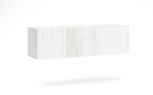 Vivaldi Závěsný TV stolek Vivo 140 cm s LED osvětlením bílý