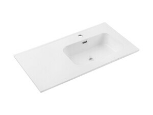 Comad Keramické zápustné umyvadlo Go 90 cm pravé bílé