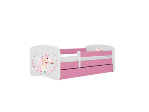 Kocot kids Dětská postel Babydreams kůň růžová, varianta 70x140, bez šuplíků, bez matrace