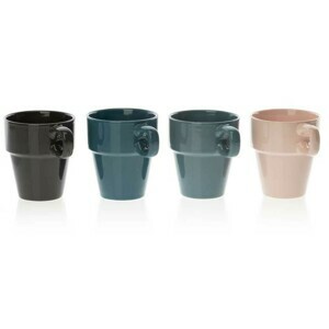 Excellent Houseware Sada 4 hrnků Tovy 180 ml barevná
