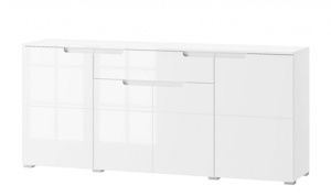Szynaka Komoda SELENE 36 180 cm bílá lesk/mat