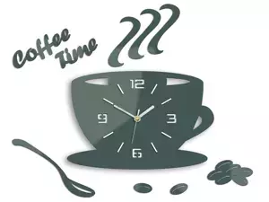 ModernClock Nástěnné hodiny Coffee šedé