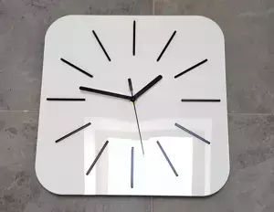 ModernClock Nástěnné hodiny Hipnotic bílé