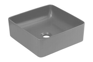 Comad Keramické umyvadlo na desku Slim 37 cm šedé