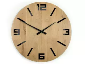 ModernClock Nástěnné hodiny Arabic hnědé