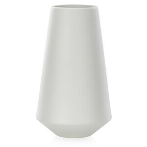 AmeliaHome Keramická váza Burmilla šedá, velikost 12,5x12,5x22,5