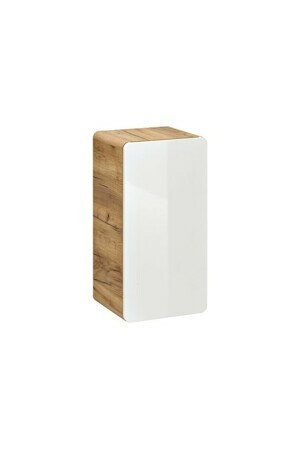 Comad Koupelnová závěsná skříňka spodní Aruba 810 1D dub craft zlatý/bílý lesk