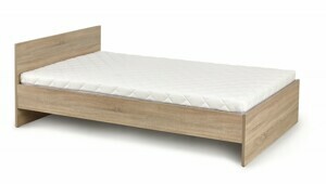 HALMAR Dřevěná postel Lima 90x200 jednolůžko dub sonoma