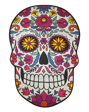 L'essentiel Koupelnová předložka SKULL 200x290 cm vícebarevná