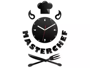 ModernClock Nástěnné hodiny Master Chef černé