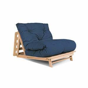 MarLiving Rozkládací futonové křeslo LAYTI 01 90 cm z masivu/modré