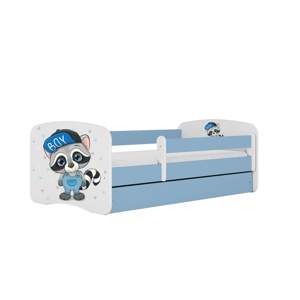 Kocot kids Dětská postel Babydreams mýval modrá, varianta 70x140, bez šuplíků, bez matrace