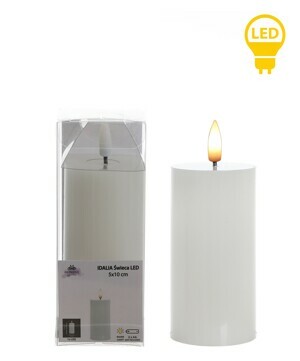 Mondex Since 1986 LED svíčka IDALIA 13 cm bílá