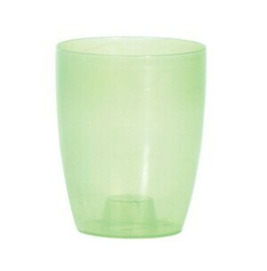 Prosperplast Květináč Coubi Orchidea zelený transparentní I mat, varianta 13,2 cm