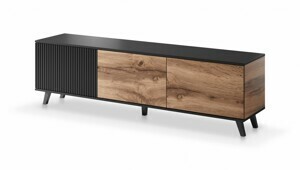 HALMAR TV stolek Rakom 180 cm dub votan/černý