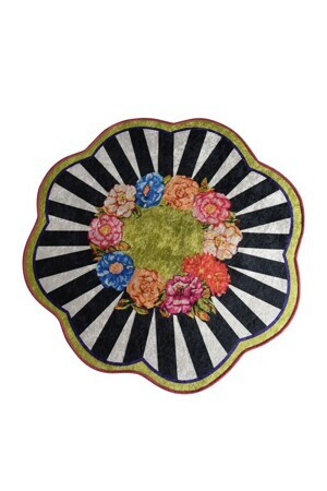 L'essentiel Koupelnový kobereček Flower Rulette 100 cm