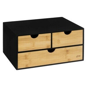 5five Simply Smart Organizér Practicality 3 šuplíky bambusový