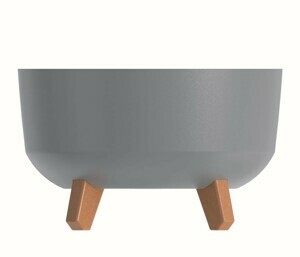 Prosperplast Květináč Gracyeen světle šedý, varianta 23,5 cm