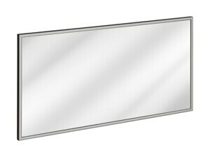 Comad Koupelnové zrcadlo Madera s LED osvětlením 123x68 cm černé