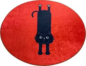 L'essentiel Koupelnový kobereček KITTY 100 cm červený